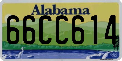 AL license plate 66CC614
