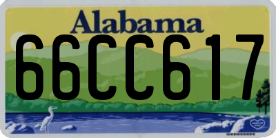 AL license plate 66CC617