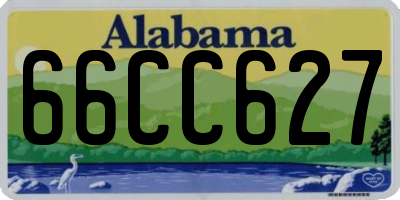 AL license plate 66CC627