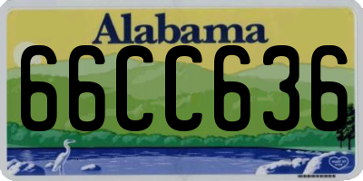 AL license plate 66CC636