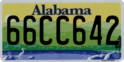 AL license plate 66CC642