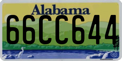 AL license plate 66CC644