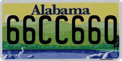 AL license plate 66CC660