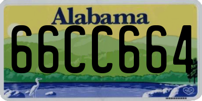 AL license plate 66CC664