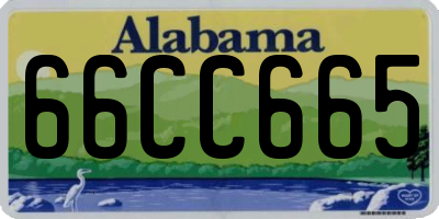 AL license plate 66CC665