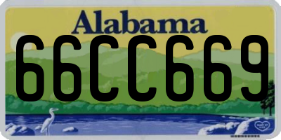 AL license plate 66CC669