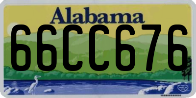 AL license plate 66CC676