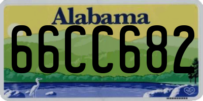 AL license plate 66CC682