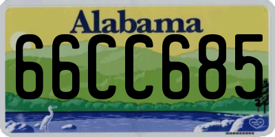 AL license plate 66CC685
