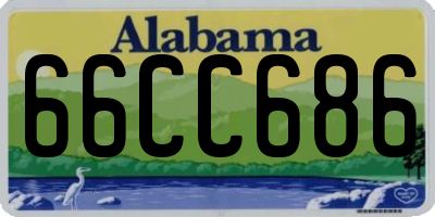 AL license plate 66CC686