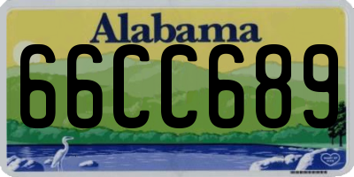 AL license plate 66CC689