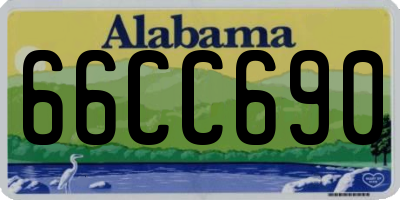 AL license plate 66CC690