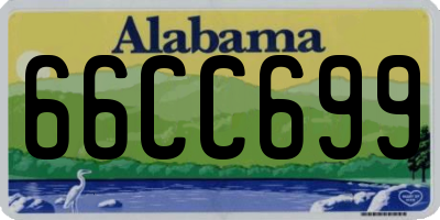 AL license plate 66CC699