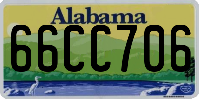 AL license plate 66CC706