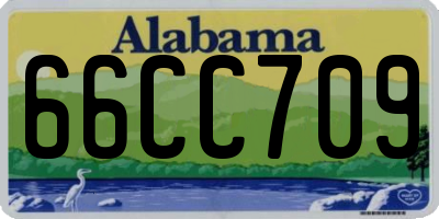 AL license plate 66CC709