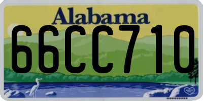 AL license plate 66CC710