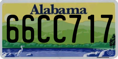 AL license plate 66CC717