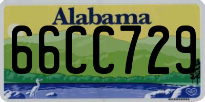 AL license plate 66CC729