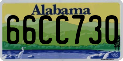 AL license plate 66CC730