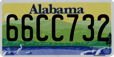 AL license plate 66CC732