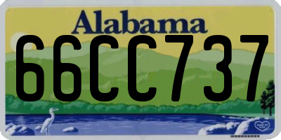 AL license plate 66CC737