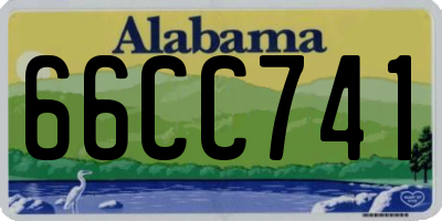 AL license plate 66CC741