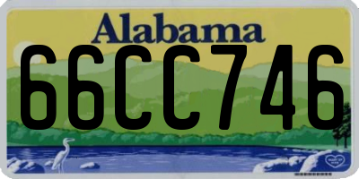 AL license plate 66CC746