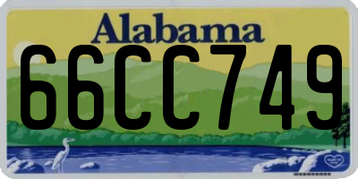 AL license plate 66CC749