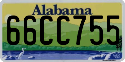 AL license plate 66CC755