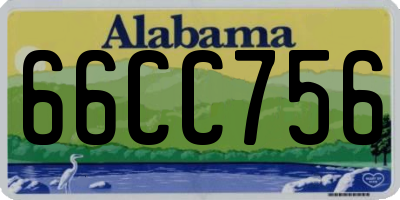 AL license plate 66CC756