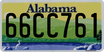 AL license plate 66CC761