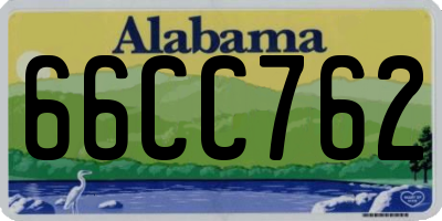 AL license plate 66CC762