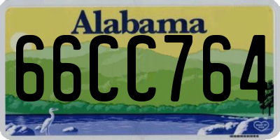 AL license plate 66CC764