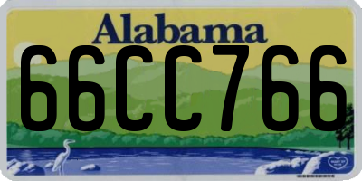 AL license plate 66CC766