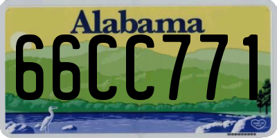 AL license plate 66CC771