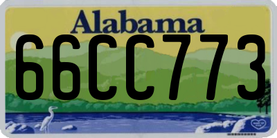 AL license plate 66CC773