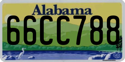 AL license plate 66CC788