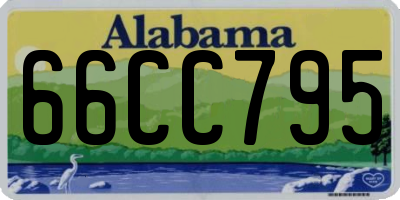 AL license plate 66CC795