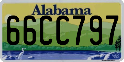 AL license plate 66CC797