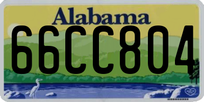 AL license plate 66CC804