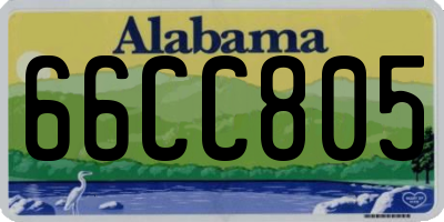 AL license plate 66CC805