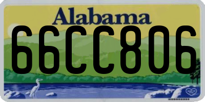 AL license plate 66CC806