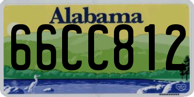 AL license plate 66CC812