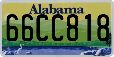 AL license plate 66CC818