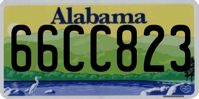 AL license plate 66CC823