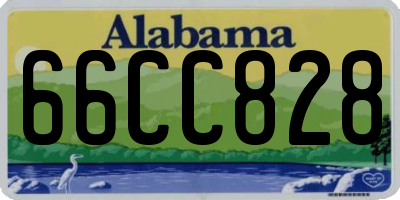 AL license plate 66CC828