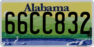 AL license plate 66CC832