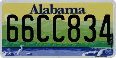AL license plate 66CC834