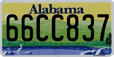 AL license plate 66CC837
