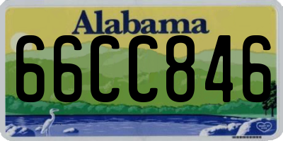 AL license plate 66CC846
